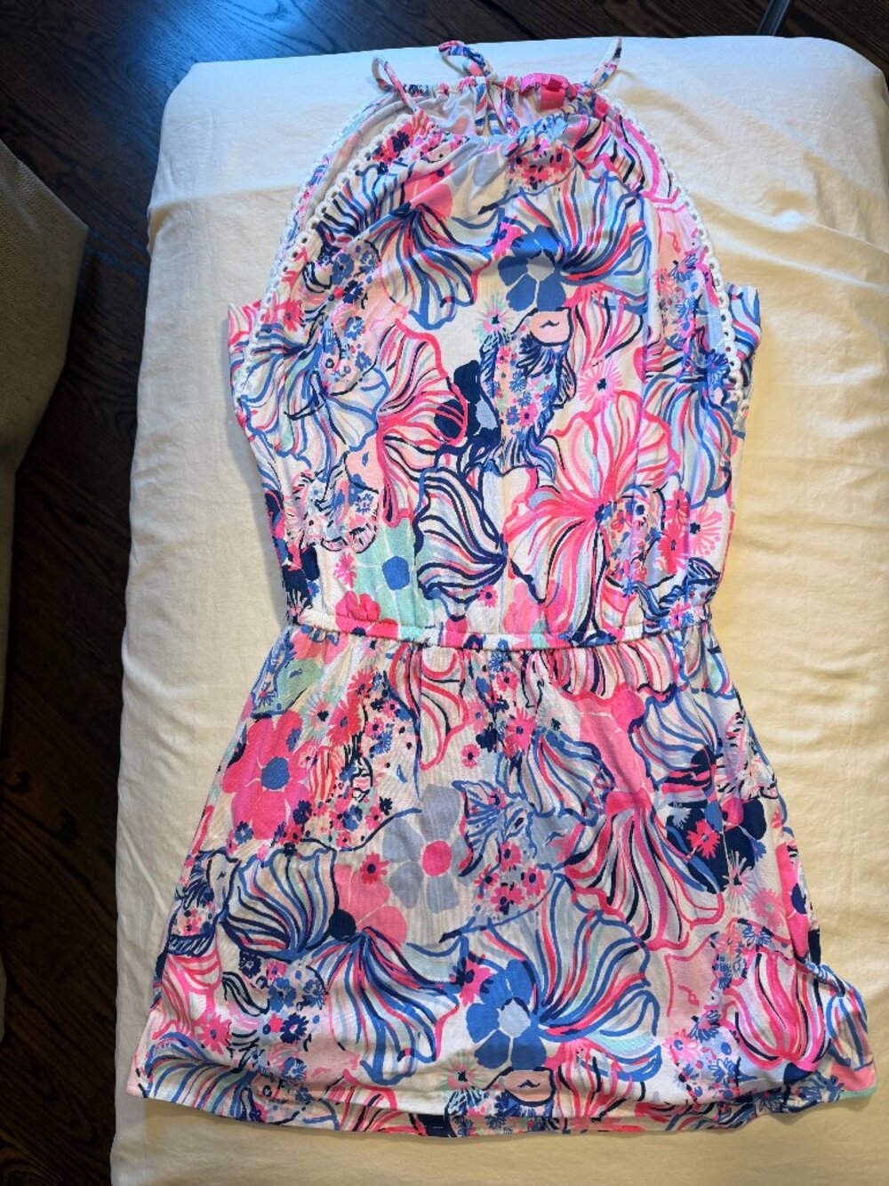 Lilly Pulitzer Gianni Skort Romper Prosecco Pink Make A Splash XS